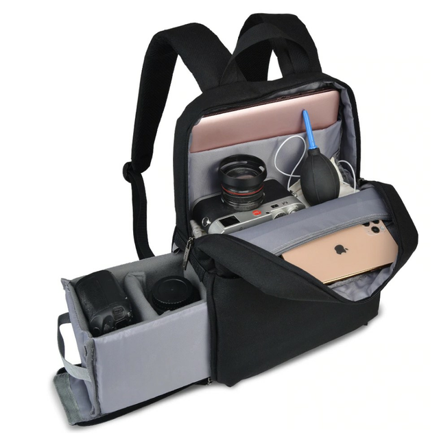Plecak fotograficzny Caden na aparat + laptopa 14,1&quot; boczny dostęp
