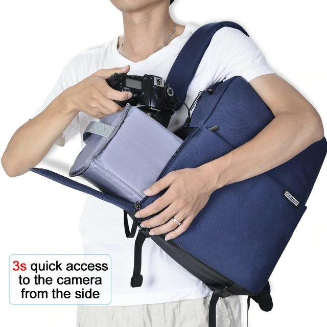 Plecak fotograficzny Caden na aparat + laptopa 14,1&quot; boczny dostęp
