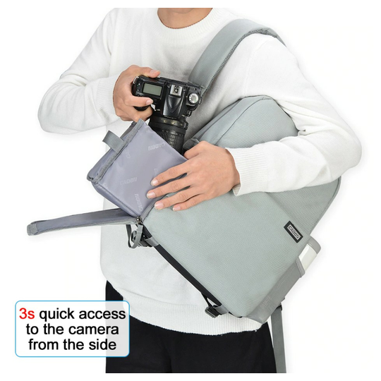 Plecak fotograficzny Caden na aparat + laptopa 14,1&quot; boczny dostęp