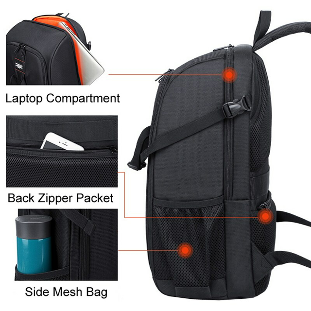 Plecak fotograficzny MDN Zoom L na aparat + laptopa 15,6&quot;