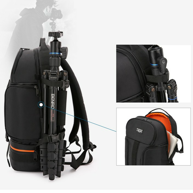 Plecak fotograficzny MDN na aparat + laptopa 15,6&quot;