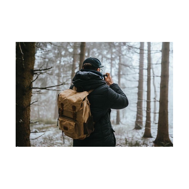 Plecak fotograficzny na aparat + laptopa 14,1&quot; vintage