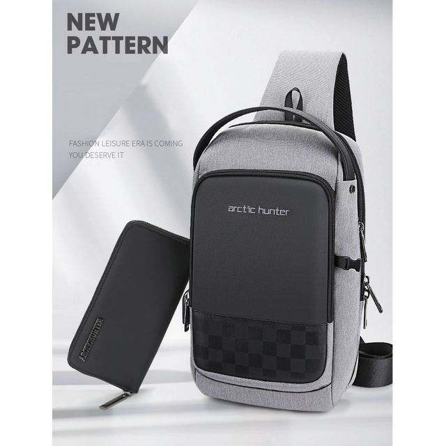 Plecak miejski Arctic Hunter na jedno ramię organizer z USB XB00105