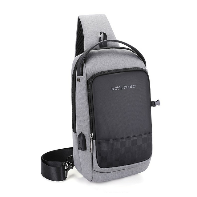 Plecak miejski Arctic Hunter na jedno ramię organizer z USB XB00105