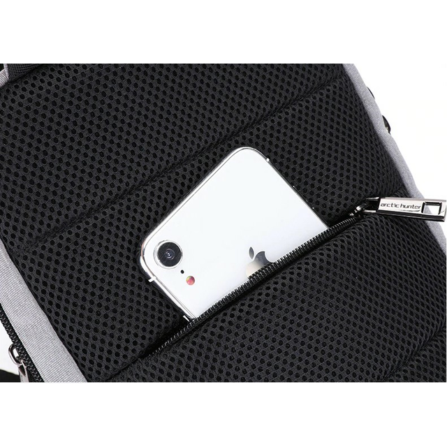 Plecak miejski Arctic Hunter na jedno ramię organizer z USB XB00105