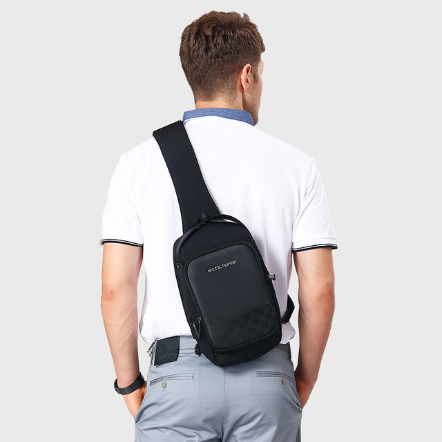 Plecak miejski Arctic Hunter na jedno ramię organizer z USB XB00105