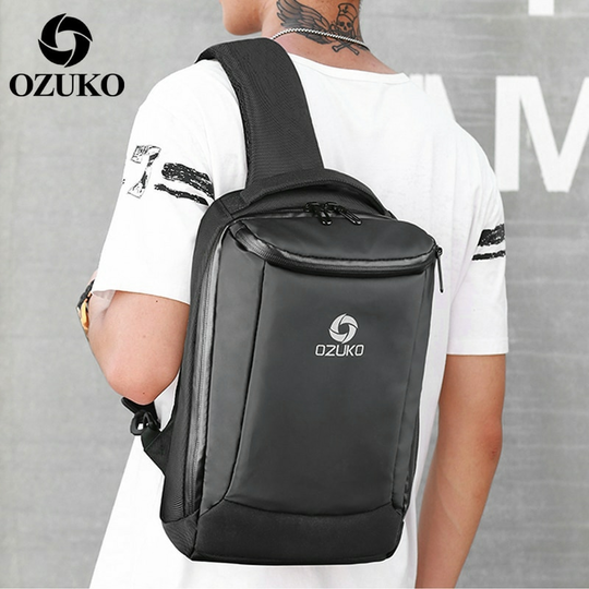 Plecak miejski Ozuko na jedno ramię organizer z USB 9078