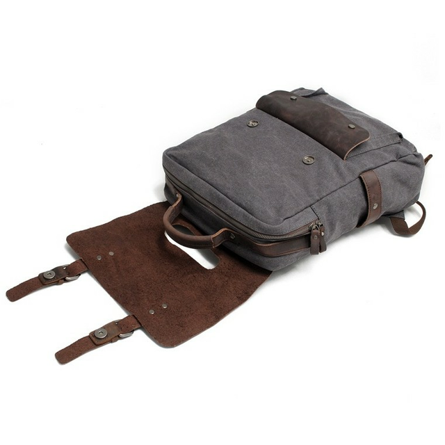 Plecak na laptopa 15,6&quot; vintage skóra naturalna
