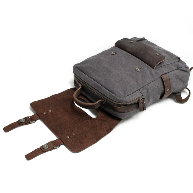 Plecak na laptopa 15,6&quot; vintage skóra naturalna
