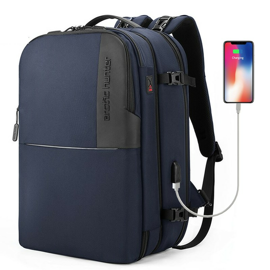 Plecak 2in1 Arctic Hunter na laptopa 15,6&quot; bardzo pojemny bagaż podręczny B00382 - Kolor: niebieski
