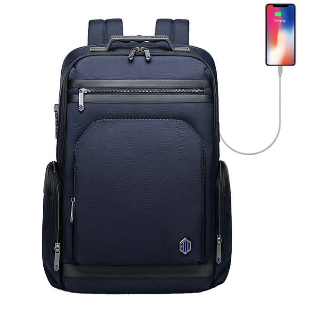 Antykradzieżowy plecak z nylonu balistycznego na laptopa 15,6&quot; Arctic Hunter B00415 - Kolor: granatowy