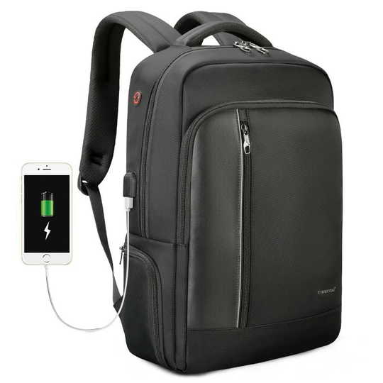 Plecak Tigernu na laptopa 15,6&quot; - 16,4&quot; T-B3668 z USB i RFID - Kolor: czarny