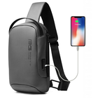 Plecak miejski Bange na jedno ramię z organizerem i USB BG-7221 - Kolor: szary