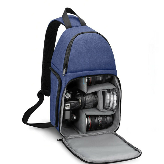 Plecak fotograficzny na jedno ramię Caden D15 na aparat boczny dostęp - Kolor: niebieski