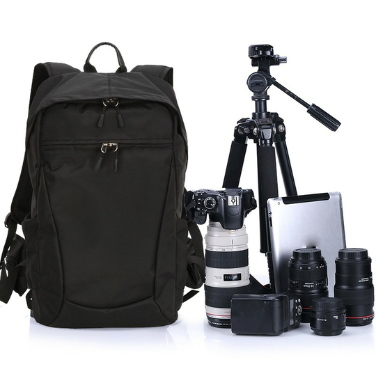 Plecak fotograficzny Careell na aparat i laptopa 15,6&quot; - Kolor: czarny
