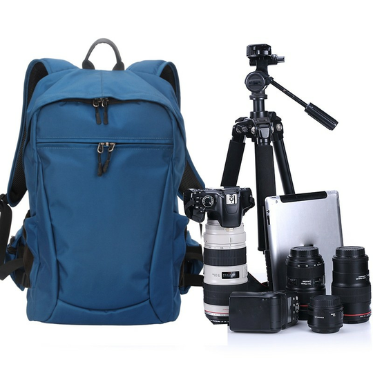 Plecak fotograficzny Careell na aparat i laptopa 15,6&quot; - Kolor: niebieski
