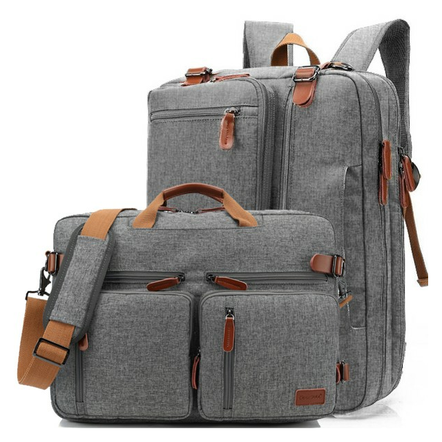 Torba/Plecak Coolbell na laptopa 17,3&quot; CB-5005 - Kolor: szaro-brązowy