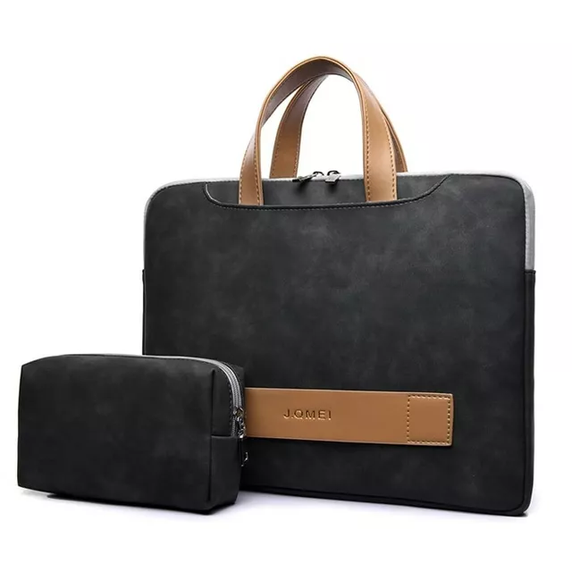OUTLET -20% Etui/torba JQ Eva na laptopa 13,3&quot; 14,1&quot; eco skóra - Kolor: grafitowy