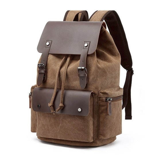 Plecak Markroyal na laptopa 15,6&quot; vintage - Kolor: brązowy