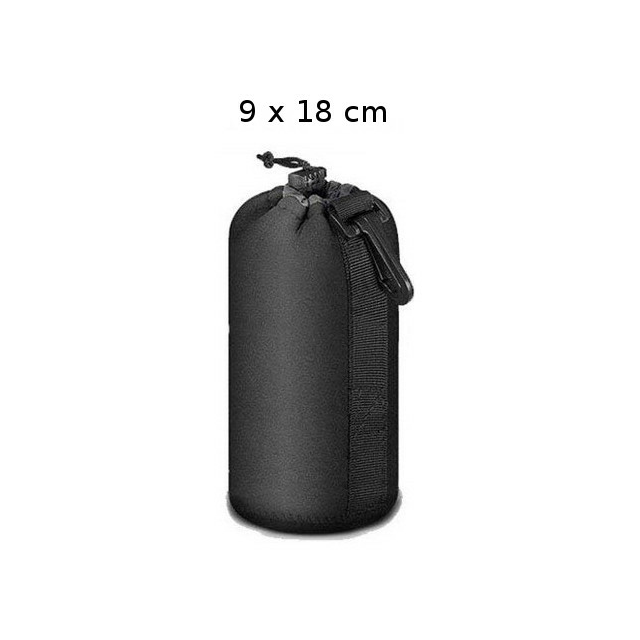 Etui neoprenowe na obiektyw aparatu - 4 rozmiary - Kolor: L. 9 x 18 cm