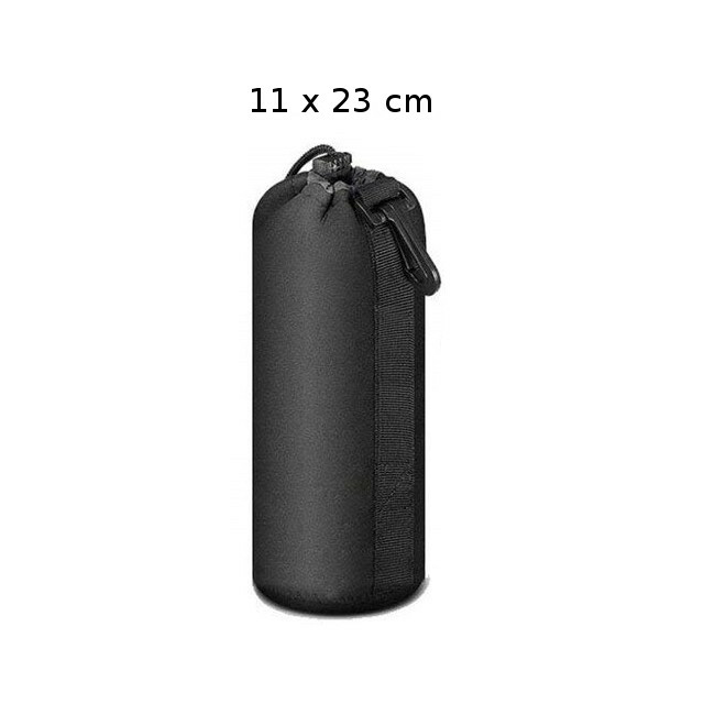 Etui neoprenowe na obiektyw aparatu - 4 rozmiary - Kolor: XL. 11 x 23 cm