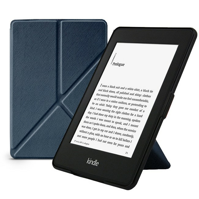 Etui Kindle Paperwhite 4 (2018) origami - Kolor: granatowy