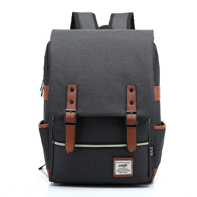 Plecak vintage Oxford na laptopa 15,6&quot;  - Kolor: ciemnoszary
