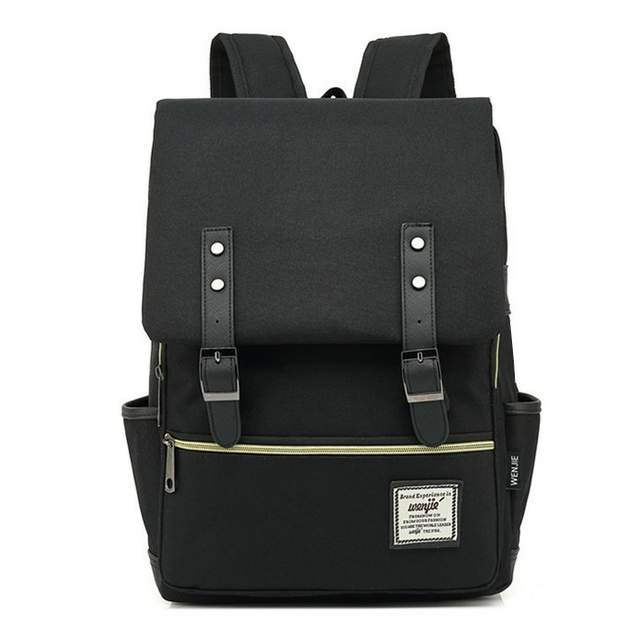 Plecak vintage Oxford na laptopa 15,6&quot;  - Kolor: czarny
