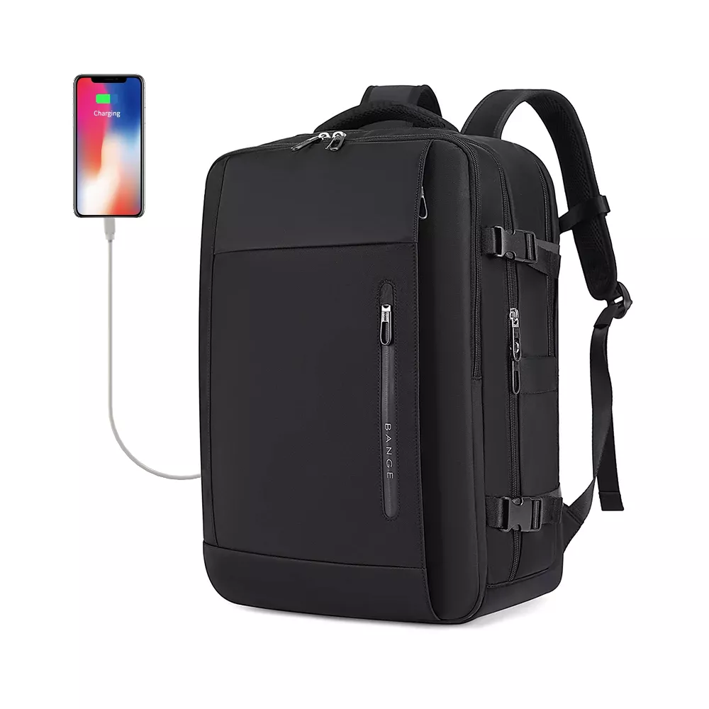 Plecak Bange na laptopa 17,3" BG-1801 bagaż podręczny z USB - Kolor: czarny