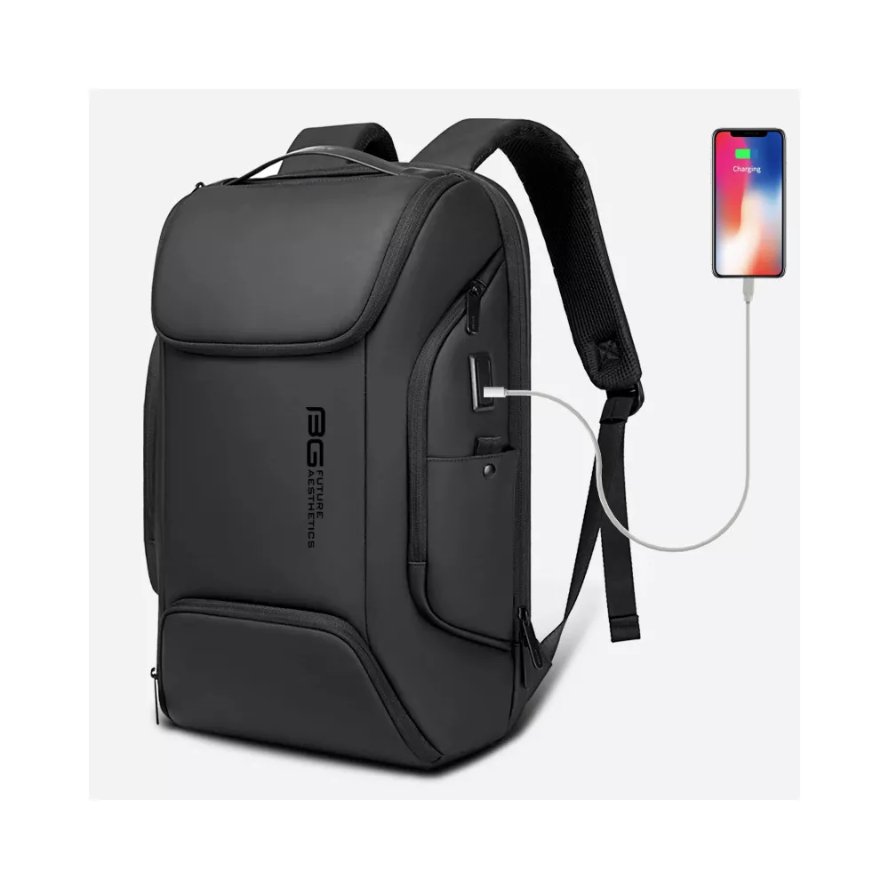 Plecak Bange na laptopa 15,6" BG-7267 z USB - Kolor: czarny
