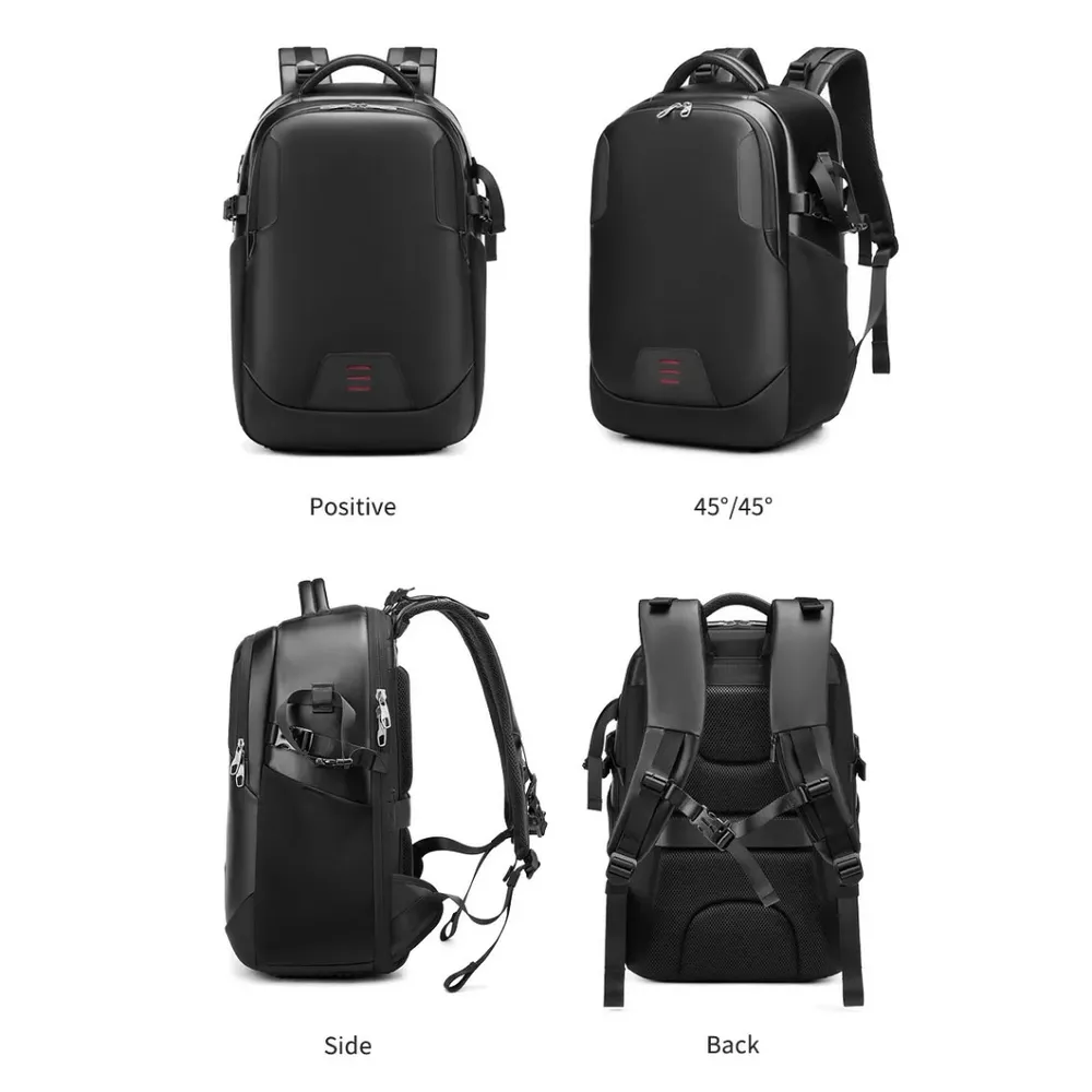 Antykradzieżowy plecak fotograficzny Outwalk 7717 na aparat + laptopa 17,3" (1)