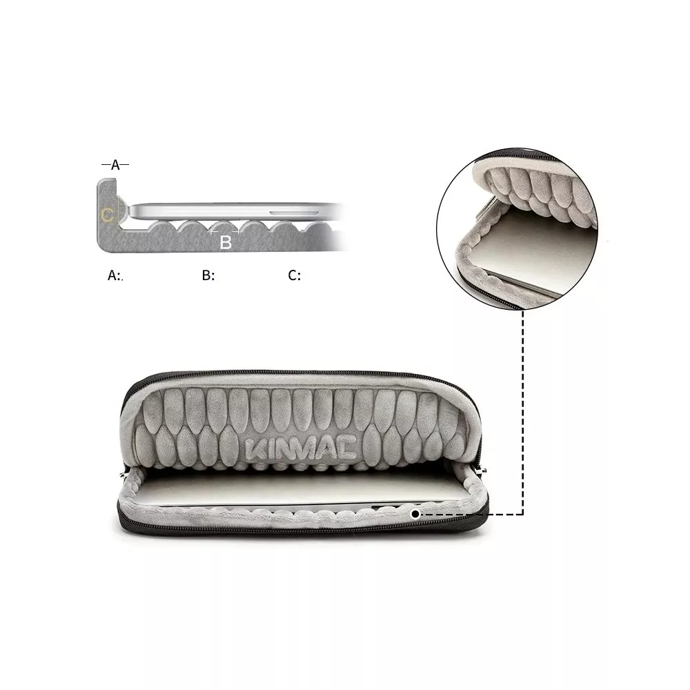 Etui Kinmac na laptopa 13,3" eco skóra
