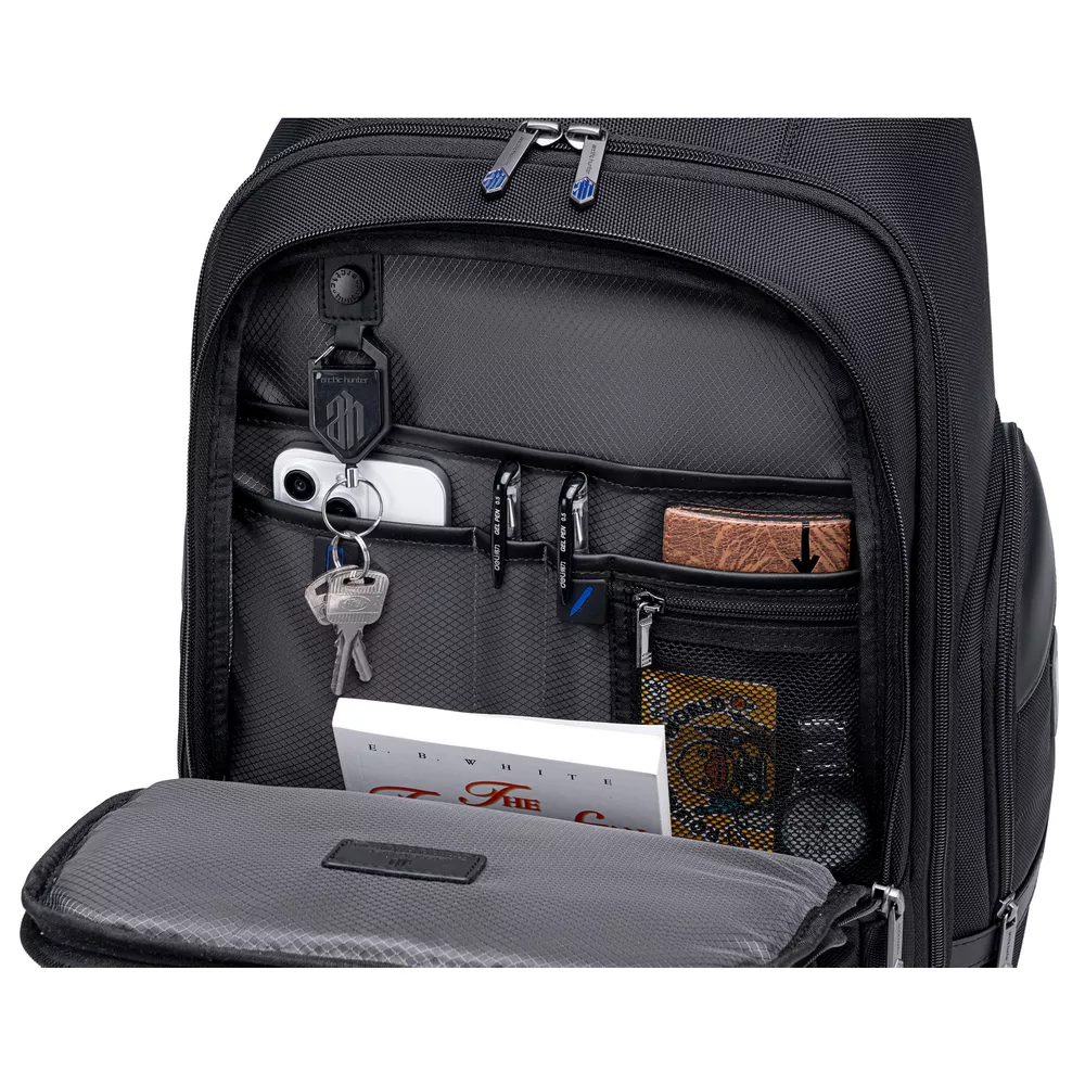 Plecak Arctic Hunter na laptopa 15,6" B00683 z USB dwukomorowy