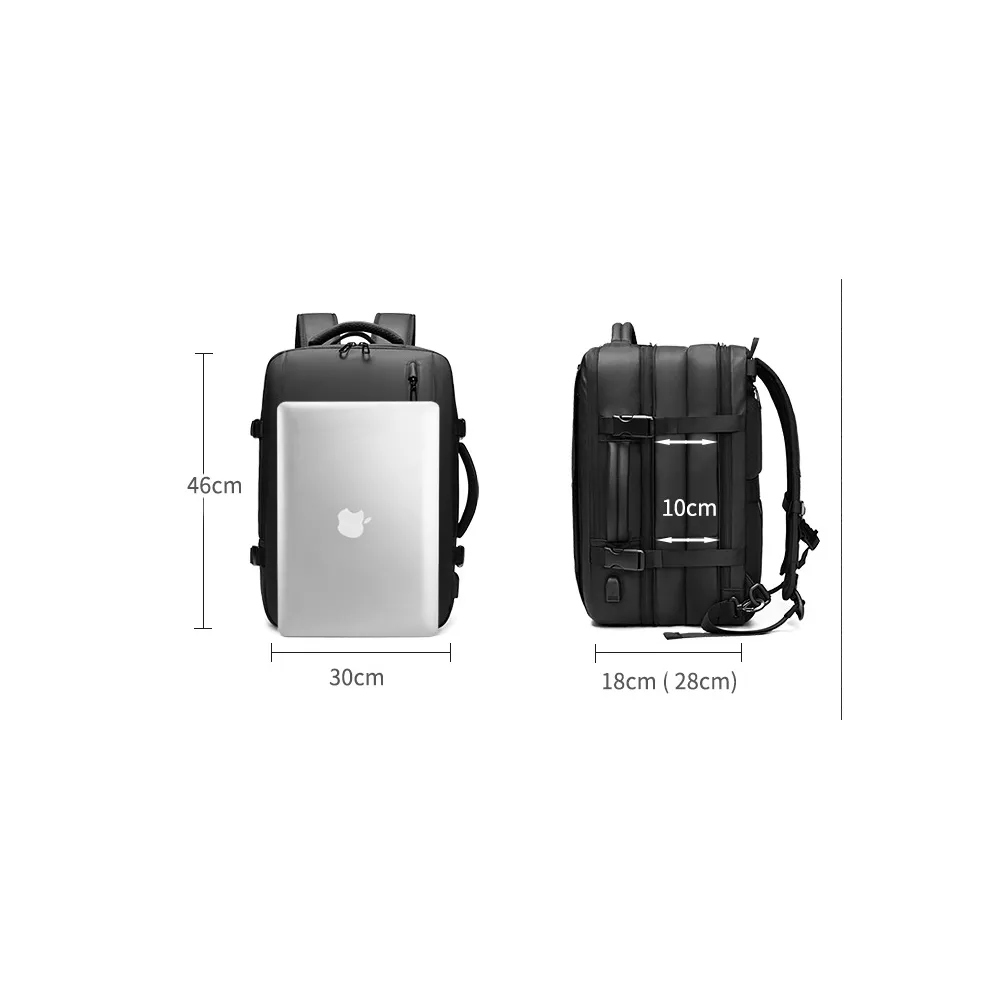 Plecak Outwalk AL1023 na laptopa 15,6" bagaż podręczny z USB