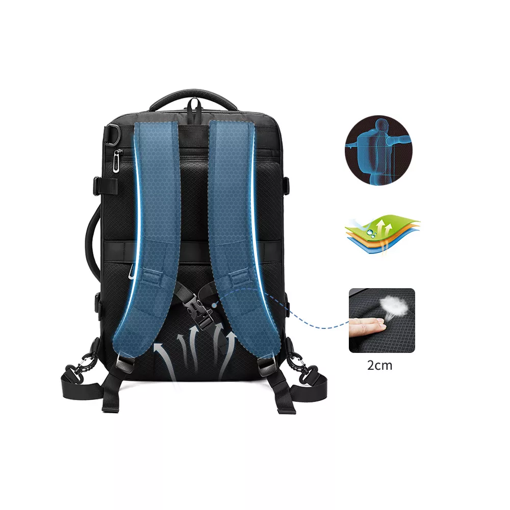 Plecak Outwalk AL1023 na laptopa 15,6" bagaż podręczny z USB