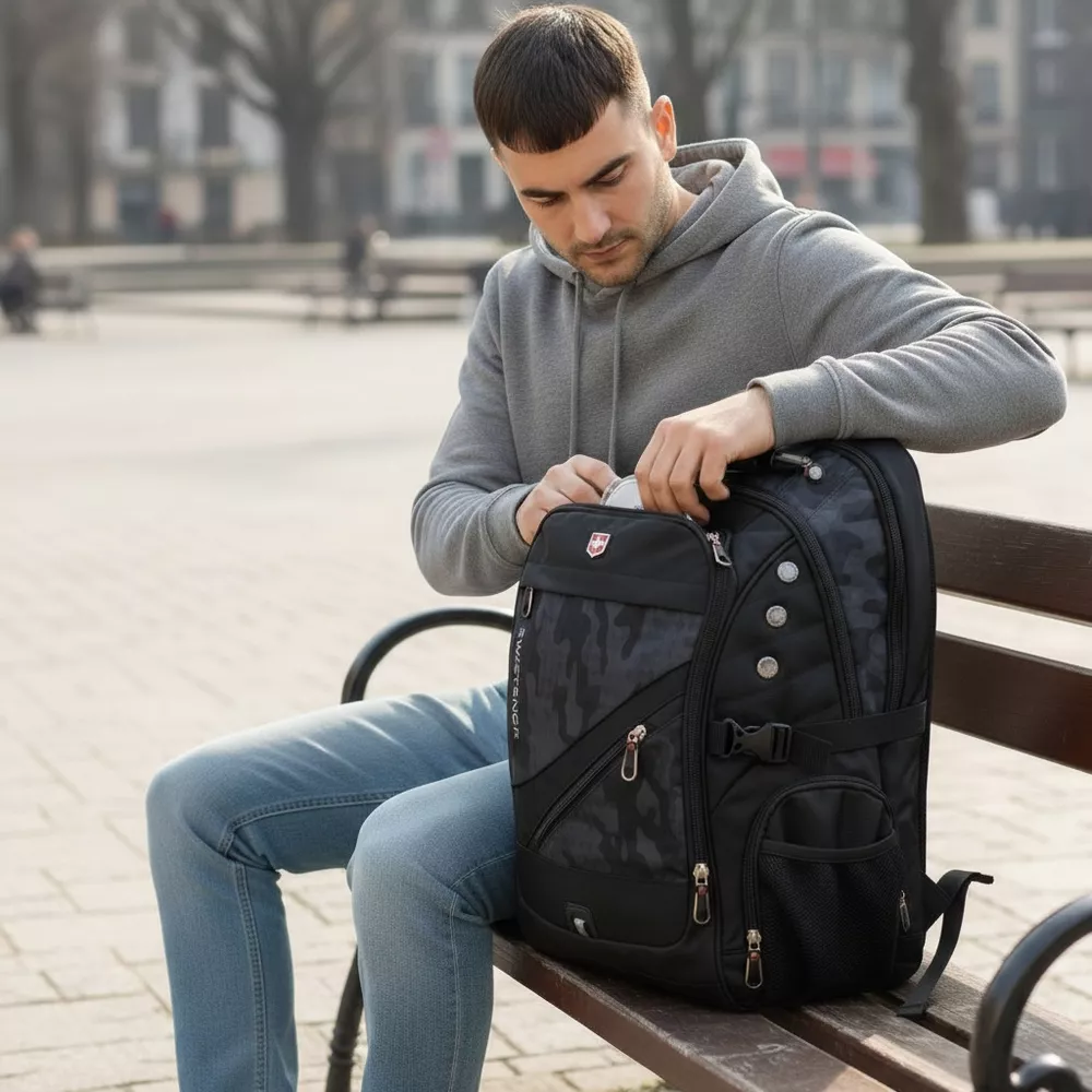 Plecak RuiBer na laptopa 17,3" bardzo pojemny