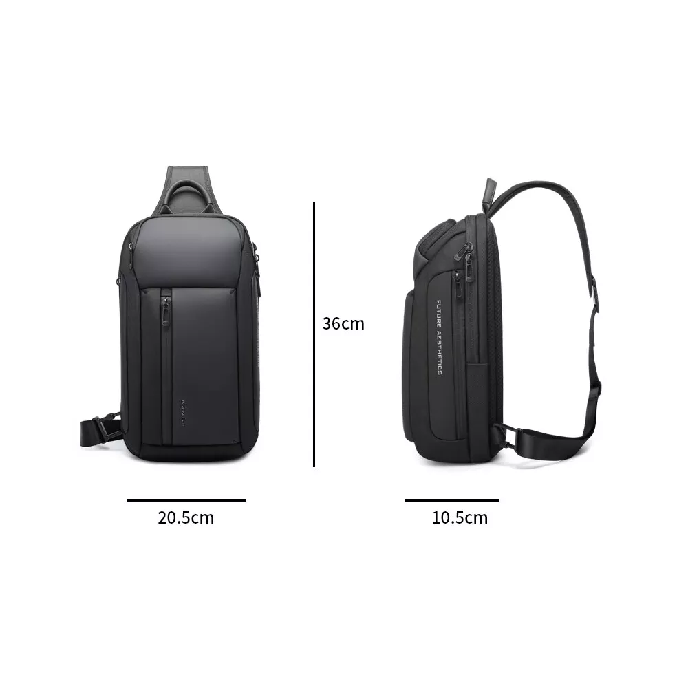 Plecak miejski Bange na jedno ramię z organizerem i USB BG-7221 (1)