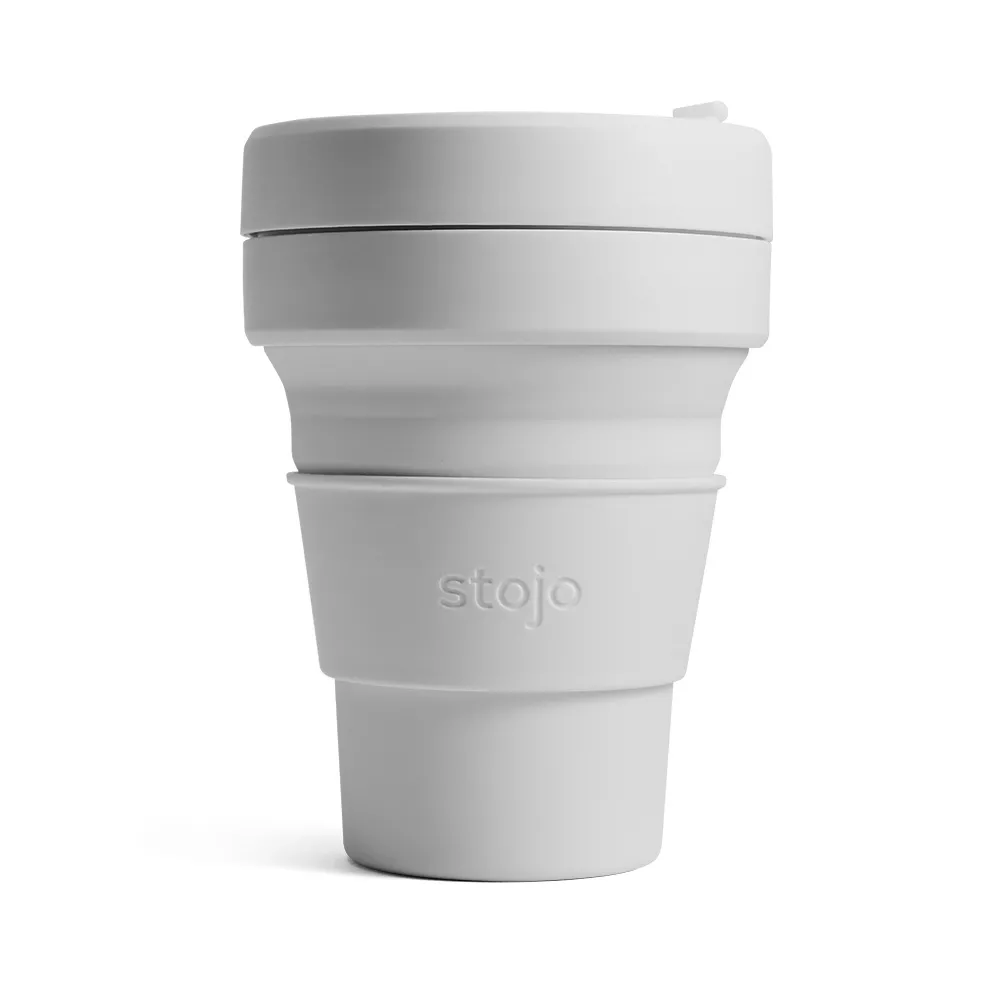Kubek składany Stojo Pocket 355ml  - Kolor: Cashmire / Szare
