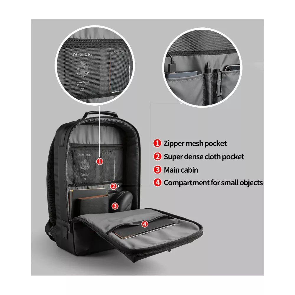 Torba/Plecak Kingsons na laptopa 15,6" KS3223W z USB