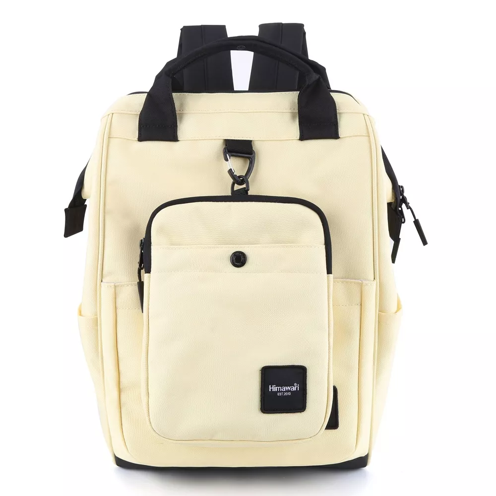 Plecak Himawari 0403 na laptopa 15" + torebka - Kolor: 08. żółty