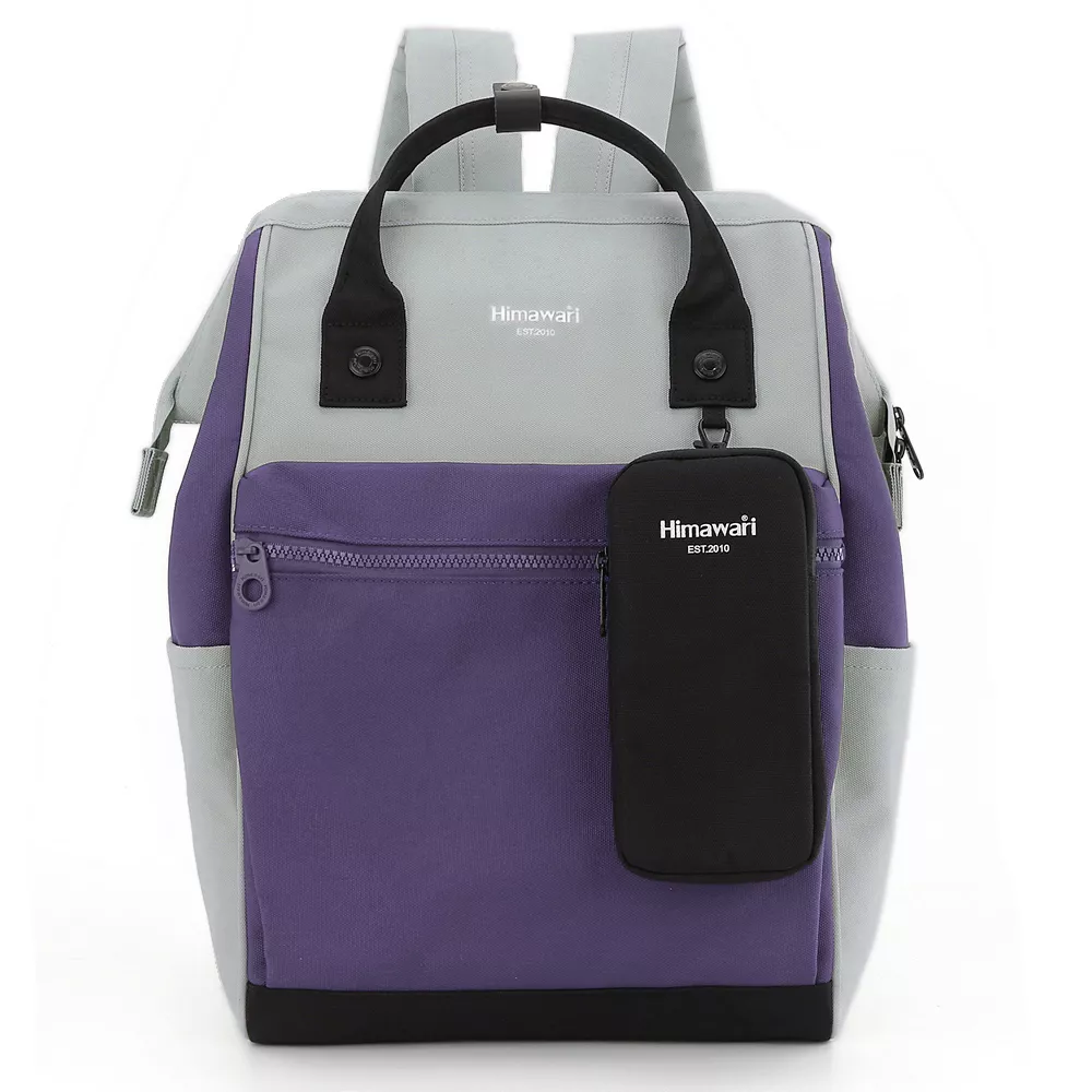 Plecak Himawari 1027 na laptopa 15" + etui - Kolor: 17. szaro-fioletowy