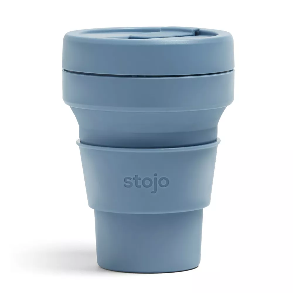 Kubek składany Stojo Pocket 355ml  - Kolor: Steel / stalowoniebieski