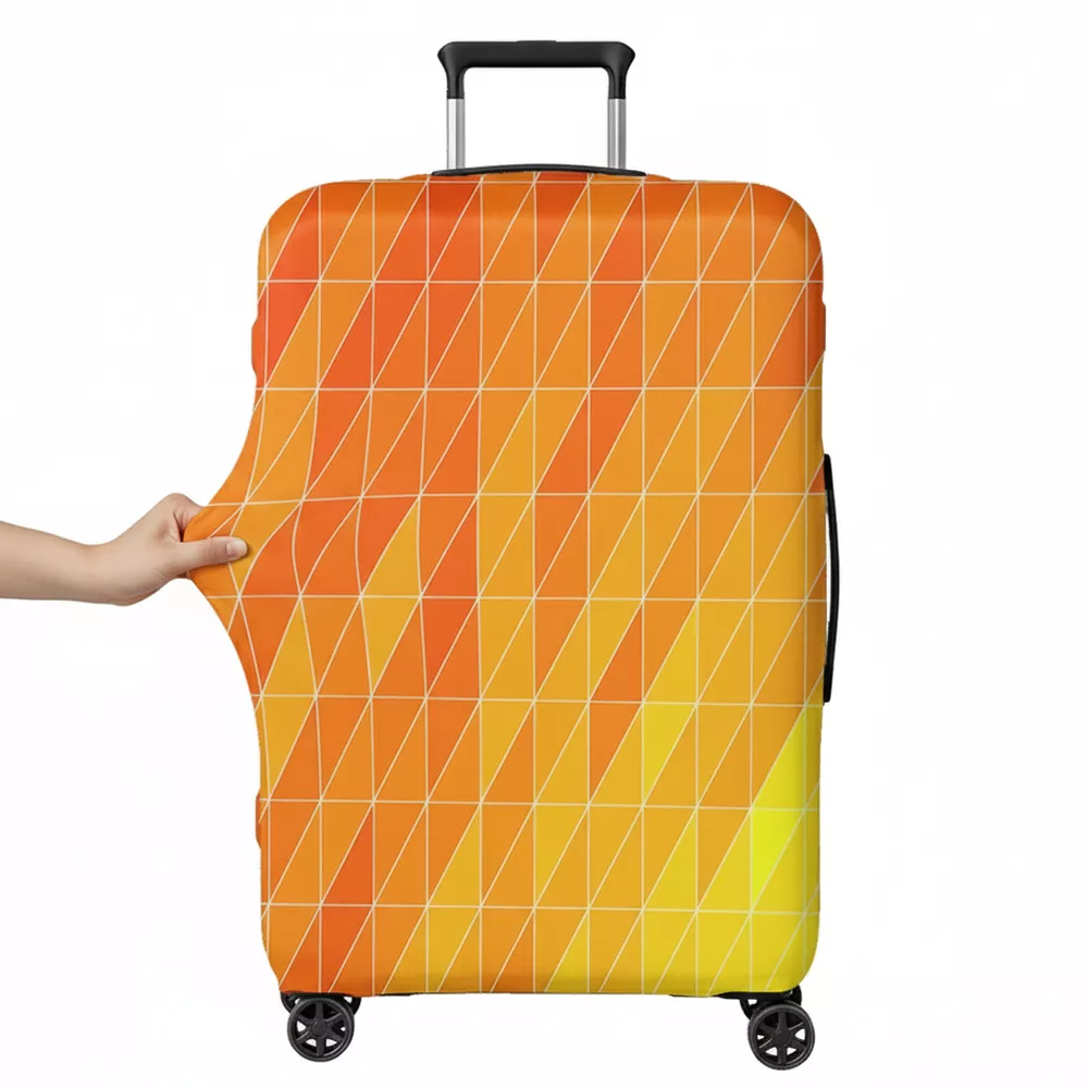 Etui pokrowiec na walizkę rozmiar L duża - Kolor: 10. orange abstract