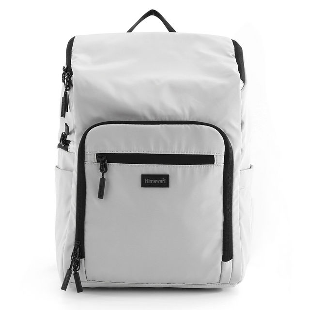 Plecak do wózka dla mam/na laptopa 14,1&quot; Himawari 1223 Diaper bag - Kolor: 02. jasnoszary