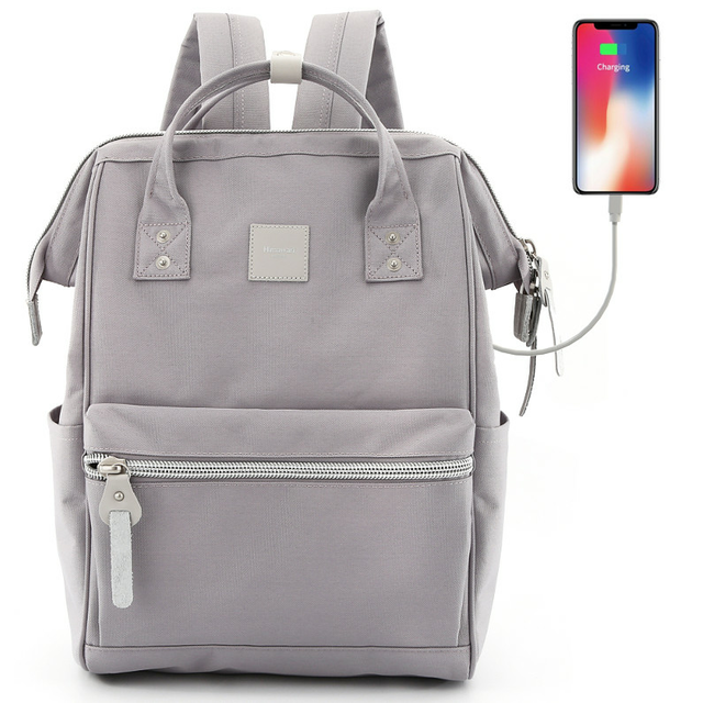 Plecak Himawari Sorrel HM1881 na laptopa 13,3&quot; z USB - Kolor: 39. zgaszony liliowy