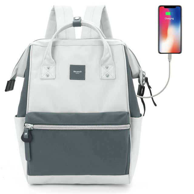 Plecak Himawari Sorrel HM1881 na laptopa 13,3&quot; z USB - Kolor: 42. szaro-antracytowy