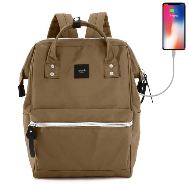 Plecak Himawari Sorrel HM1881 na laptopa 13,3&quot; z USB - Kolor: 23. ciemnobrązowy 
