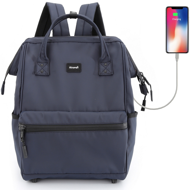 Plecak Himawari 1884 na laptopa 15,6 - 16,4&quot; z USB - Kolor: 03. granatowy