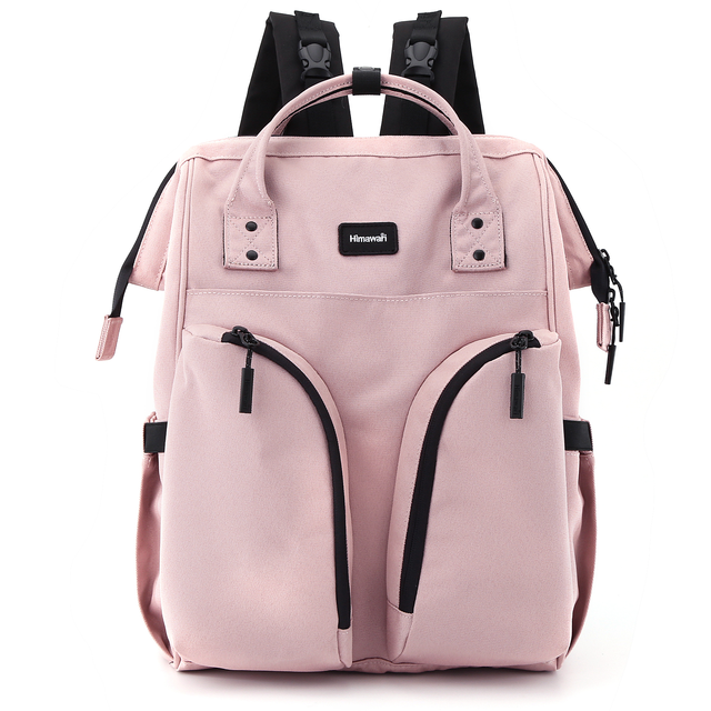 Plecak do wózka dla mam Himawari 1208 Diaper bag - Kolor: 10. pudrowy róż