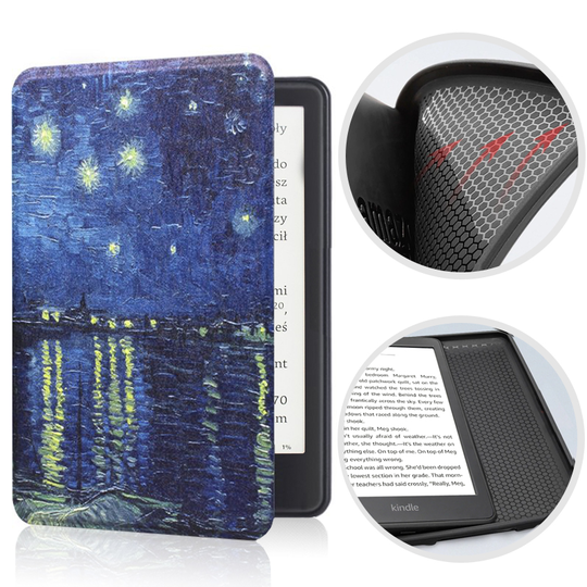 Etui Kindle Paperwhite 6 silikonowy tył 7&quot; wzory - Kolor: 24. Starry night